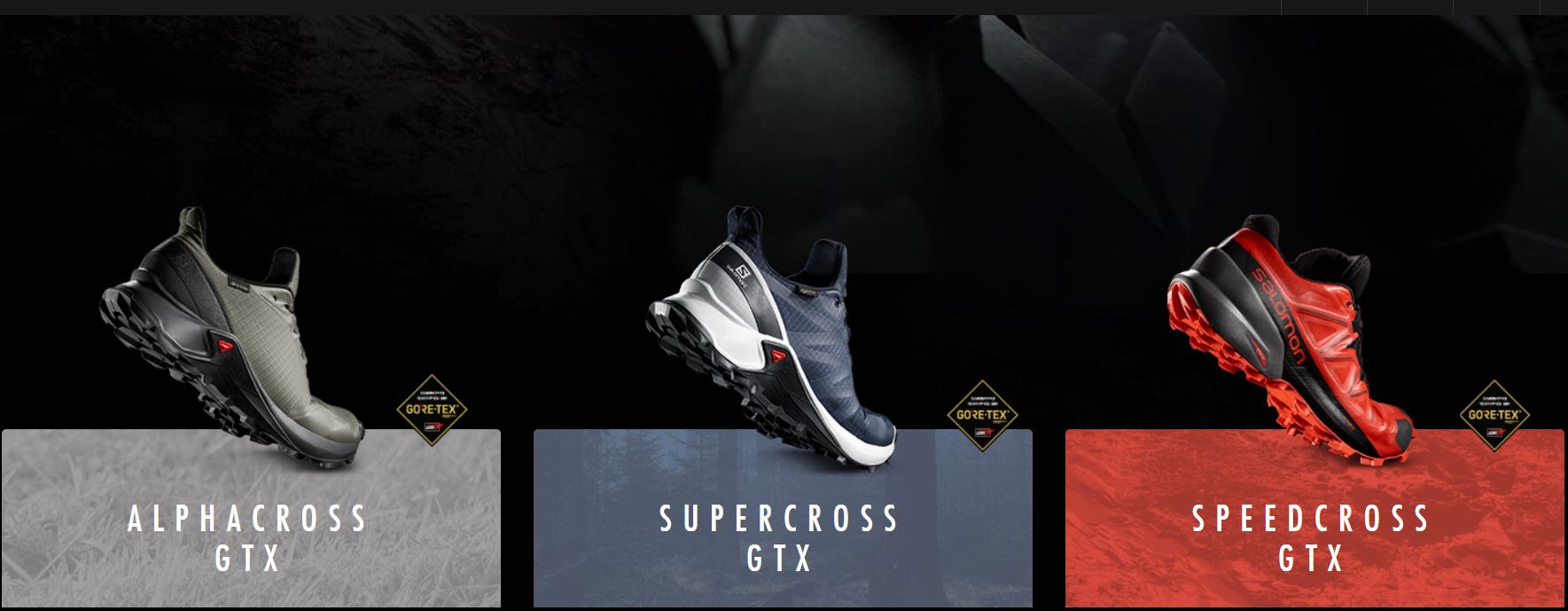 Salomon élargit sa gamme “Cross”… les chaussures Speedcross, Supercross et Alphacross arrivent.