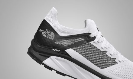 The North Face Vectiv; la marque commercialise les premières chaussures de trail dotées d’une plaque carbone.