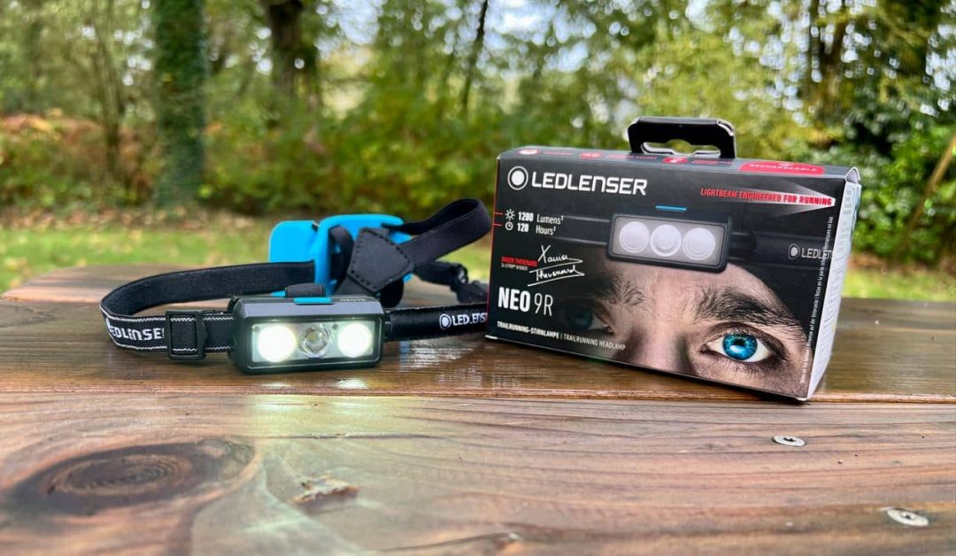 Ledlenser NEO9R headlamp, 1200 lumen, Zwart/grijs | Op voorraad