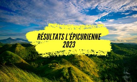 Résultats l épicurienne Trail 2023, tous les classements.
