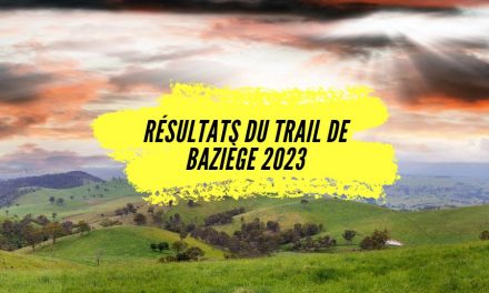 Tous les résultats du trail de Baziège 2023